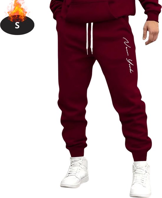 Bovista Trainingsbroek Heren - Sportbroek - Trainingsbroek Lang - Trainingspak - Sportkleding - Rood - S