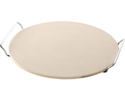 BBQBuddies Pizzasteen - Pizzasteen BBQ - Pizzasteen Kamado - Ronde Pizza steen van 35CM - Medium