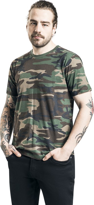 Brandit Premium Heren T-shirt - woodland - 7XL