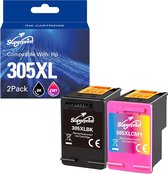 Bol.com Superprint 305 XL Inktcartridge geschikt voor HP 305 305XL - Multipack - Hoge Capaciteit aanbieding