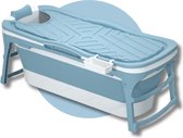 Livista® - Opvouwbaar Bad - Blauw - 143 cm - Inklapbaar - Bath Bucket - Met Onderwater LED, Kussen en Tas - 1 jaar garantie