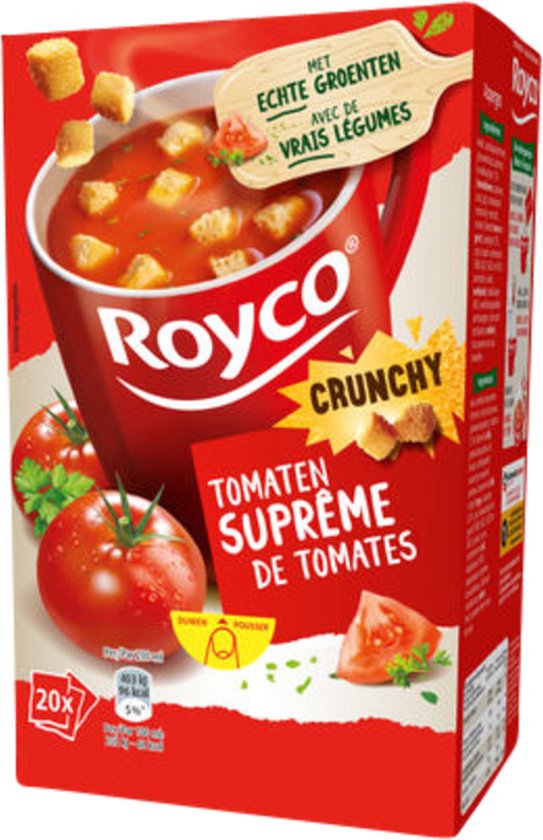 Minute soup Royco Tomaat +croût 200ml/20