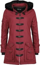 Veste de transition rouge foncé Gothicana, légèrement doublée avec fente au dos. Femme - L