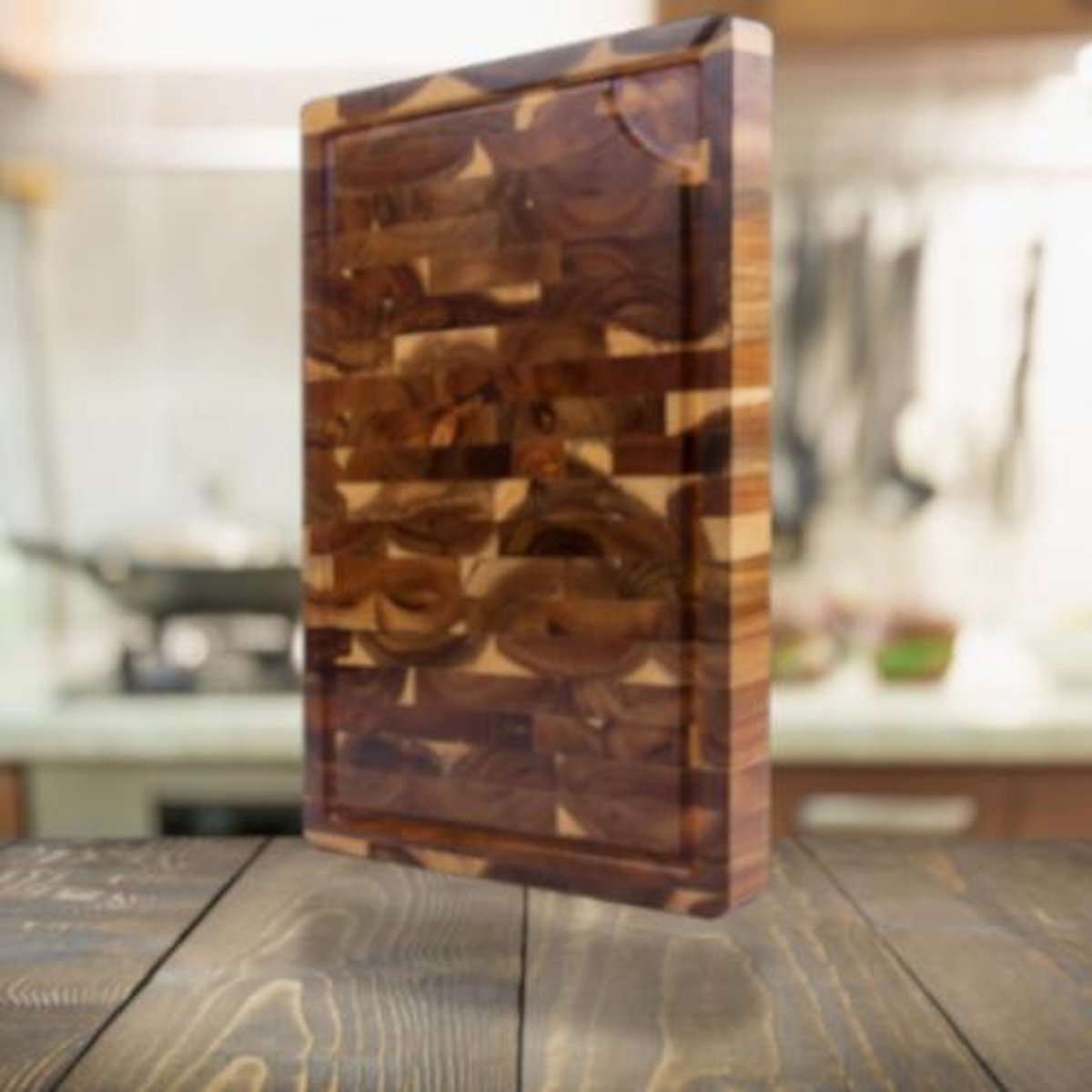 Relaxreus Snijplank - Accaciahout - 38x2x3cm - Sapgeul - Antislip