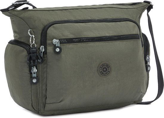 kipling Sac à épaule bandoulière Sac à épaule Eyes Wide Open Gabbie Large Shoulderbag Green Moss Vert