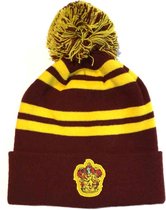 Harry Potter Pompom Beanie muts House Gryffindor Rood/Geel