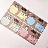 Kohem Zelfklevende Memoblok Sticky Note Memo pad Sticky tag 4 set