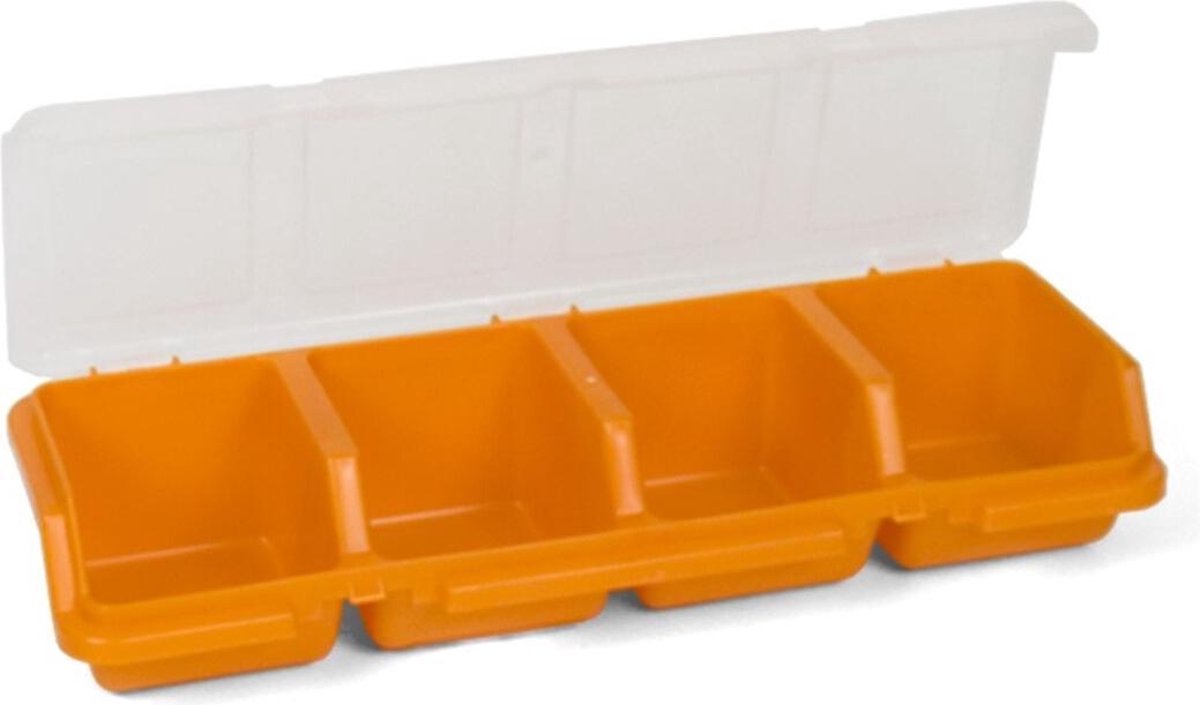 Gerimport Organizer Opbergdoos 32 X 11 X 6 Cm Oranje