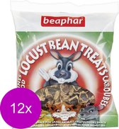 Beaphar Johannesbrood - Knaagdiersnack - 12 x 85 g