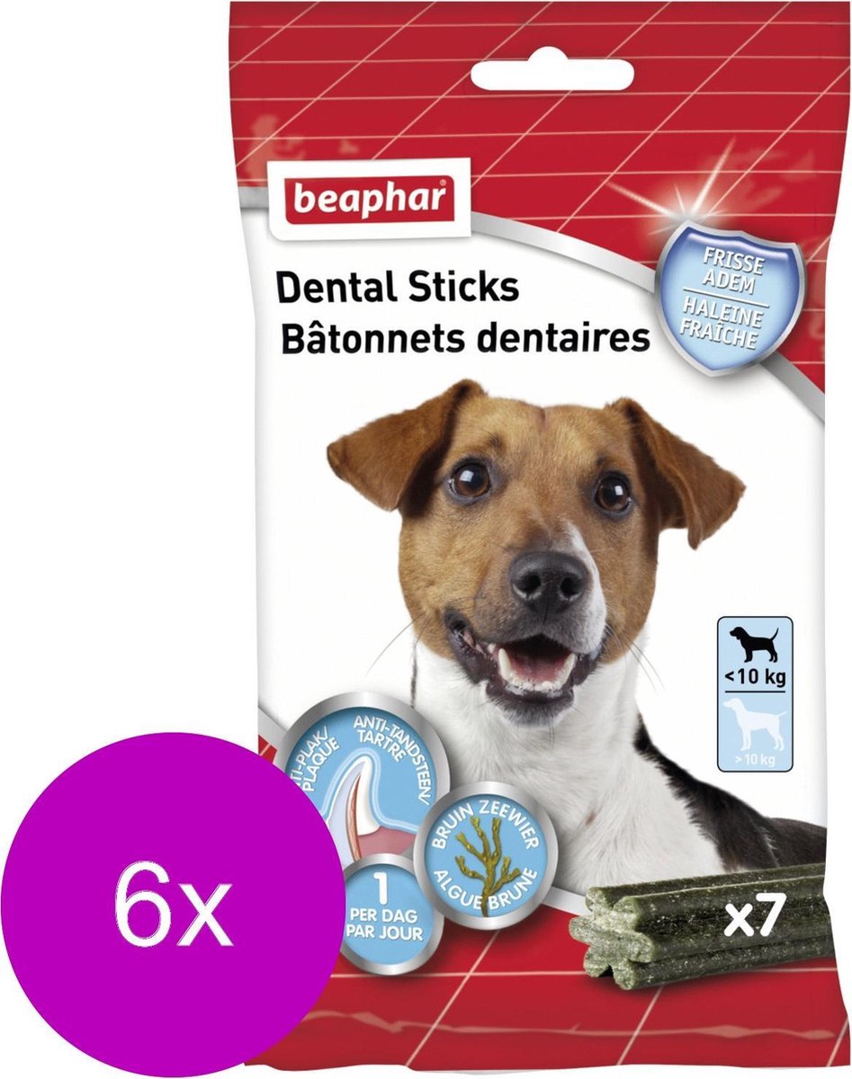 Beaphar Dental Sticks Kleine Hond - Hondensnacks - 6 x 112 g 7 stuks