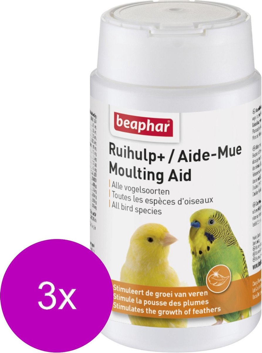 Beaphar Ruihulp Plus - Vogelapotheek - 3 x 50 g