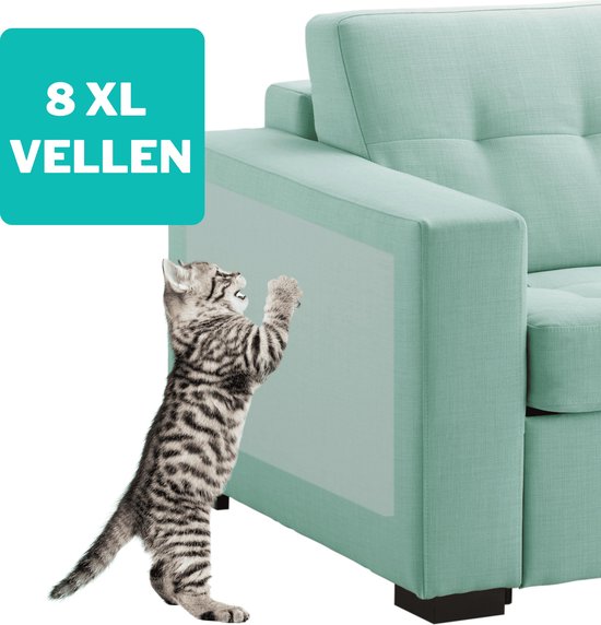 Ollie&Pip Anti Krab Krabschade Bescherming Kat en Hond – 8 XL Vellen – Zonder Punaises - Tegen Krabben – Bankbescherming – Meubelbescherming – Krabpaal – Anti Scratch – 43.2 x 30.5cm – Transparant Ollie&Pip Anti Krab Krabschade Bescherming Kat en Hond – 8 XL Vellen – Zonder Punaises - Tegen Krabben – Bankbescherming – Meubelbescherming – Krabpaal – Anti Scratch – 43.2 x 30.5cm – Transparant