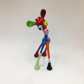 Jacky Zegers – JZ50 Dap - Kleurrijk, Vrolijk Beeld van een Giraffe – Kunst waar je Blij van wordt –Uniek en Origineel Cadeau  - Handbeschilderd - 105 cm