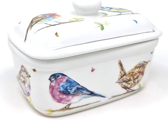 "Country Life" Garden Birds Design, fijn porselein, in een geschenkverpakking | bol.com