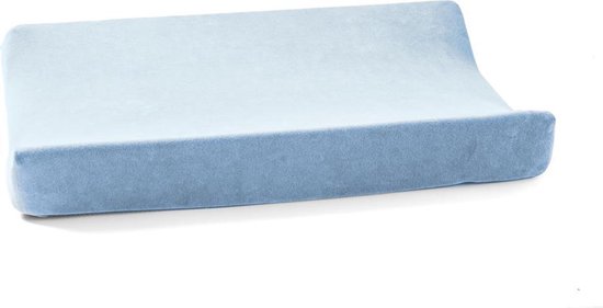Cottonbaby Velours - Aankleedkussenhoes 46 x 68 cm - Lichtblauw | bol.com