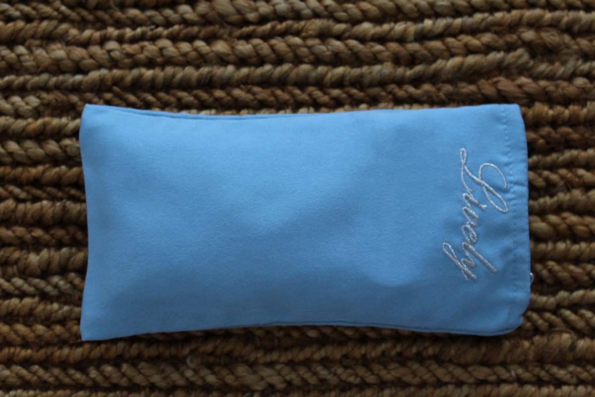 Oogkussen - Yoga lavendel oogkussen-yoga kussens- yoga props- baby blauw