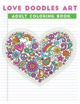love doodles art adult coloring book
