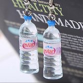 Evian Spa Blauw Water Oorbellen | 3D Sieraad resin | Cadeau voor meisje | Budget cadeaus | Valentijnscadeau | Voor Haar