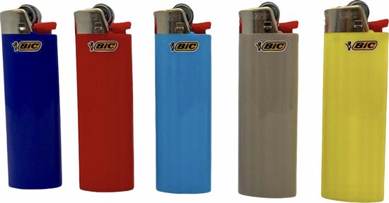 BIC Maxi lighter aanstekers - 5 stuks - verschillende kleuren