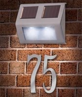 Buitenlamp - RVS - Solar - LED - Buiten - Industrieel - Wit - Draadloos - L&B Luxurys