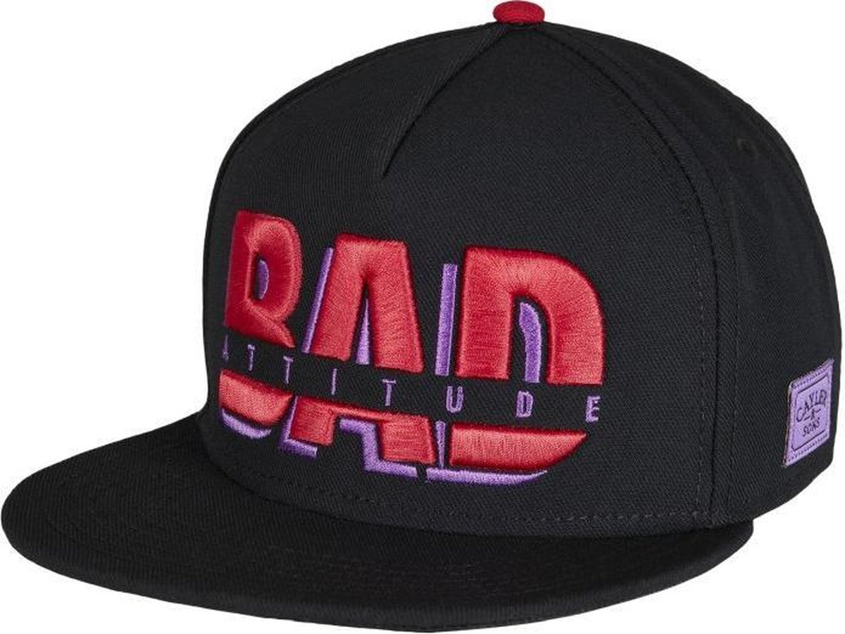 Cayler & Sons - C&S WL Bad Attitude Snapback black/mc one size Snapback Pet - Zwart