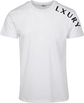 LXURY Élance Heren - Sleeve T-Shirt - Wit - Maat S - Kleding volwassenen