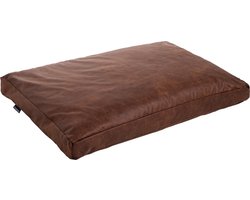 MaxxNobel Hondenkussen - Lederlook - S - 80 x 60 cm - Cognac