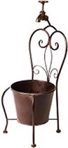 Vorm klassieke stoel - Bloempot - Metaal - 57 cm hoog