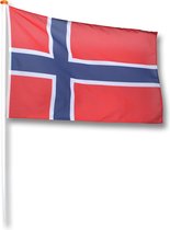 Vlag Noorwegen 40x60 cm.