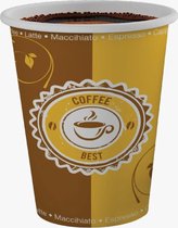 250 stuk - Koffiebeker - Kartonnen beker - 12oz - 300cc