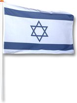 Vlag Israel 150x225 cm.