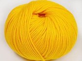 Ice yarns haakgaren geel katoen 50% acryl 50% - Amigurumi garen pakket crochet - haken met pendikte 3 mm. – 8 bollen van 25gram