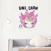 Muursticker Kinderkamer - Unicorn - 26 x 28 Cm