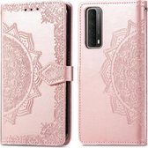 iMoshion Mandala Booktype Huawei P Smart (2021) hoesje - Rosé Goud