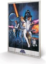 STAR WARS - Impression sur Bois 40X59 - A New Hope : P.Derive , ML