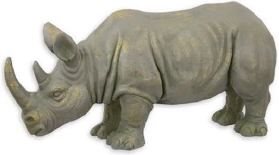 Neushoorn - Beeld - MGO Sculptuur - 36 cm hoog