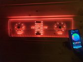 Saunia - Led verlichting met Thermo-, hygrometer & zandloper - Full Color - afstandsbediening