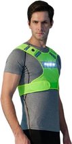 Invincer® - Hardloop verlichting - ReflectiveSport Wildsaver - Led vest hardloop reflectievest Geel - M