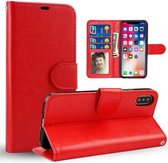 Chique Lederen hybride telefoon hoesje voor iPhone 6 | 7 | 8 en SE nieuw model | Rood