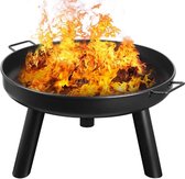 MaxxGarden Fire bowl sur pied - métal - 60 cm - noir