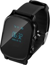 DrPhone HOLO - Smartwatch voor Senioren / Kinderen - SOS functie - GPS - LBS - Google Maps - Exclusief 2G Sim -Zwart