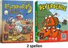 Afbeelding van het spelletje Regenwormen Junior Dobbelspel + Beverbende Kaartspel - dubbel zo leuk & spannend - partyspel - gezelschapsspel - spel kind - super leuk spel - spellen kinderen - spellenbundel - kerstcadeau - kado kerst