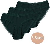 INSUA Dames Slips - 3-Pack - Groen - Maat XL