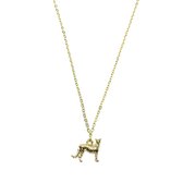 Leopard ketting - Goud - 40 cm