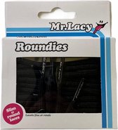 Mr. Lacy - Schoenveters-Rond - Roundies- Zwart- sneaker - veters rond- lengte 130 cm lang 5mm breed extra sterk