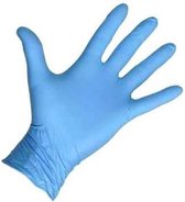 Nitril Wegwerp handschoenen poedervrij - kleur blauw - Maat S - 100 stuks
