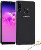 Samsung Galaxy A20S siliconen hoesje - Transparant - SimarProducts * LET OP JUISTE MODEL *