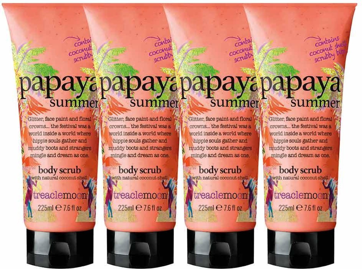 4x Treaclemoon Body Scrub Papaya Summer 225 ml