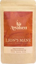 Awaken Lion's Mane Mushroom Powder 100 Gram Stand Up Pouch - Lions Mane Wig Mushroom