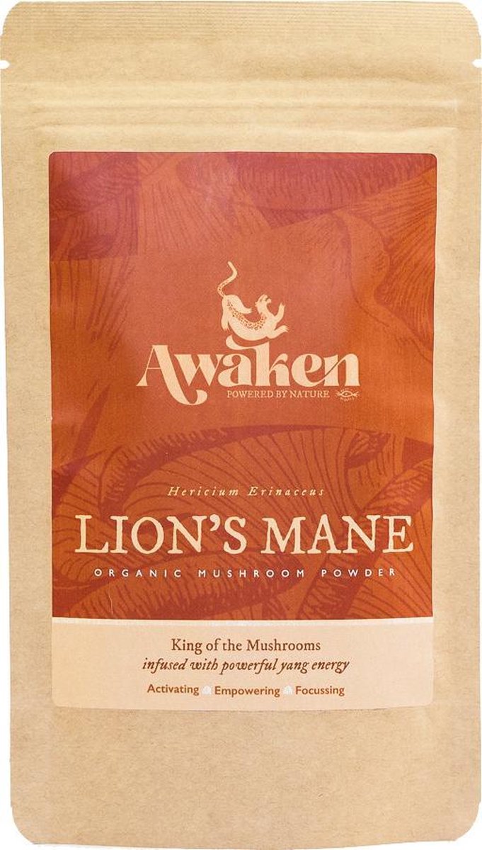 Goedkoopste Awaken Lion's Mane Paddenstoelen Poeder 100 Gram Stazak - Lions Mane Pruikenzwam